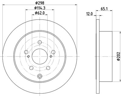 ND1146K NISSHINBO Тормозной диск