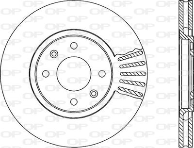 BDA171520 OPEN PARTS Тормозной диск