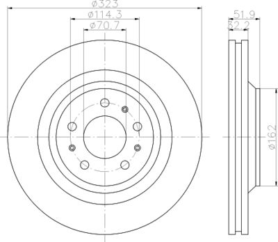 8DD355120251 HELLA PAGID Тормозной диск