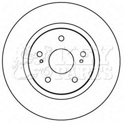 KBD4607 KEY PARTS Тормозной диск