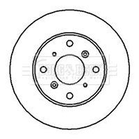 BBD5091 BORG & BECK Тормозной диск