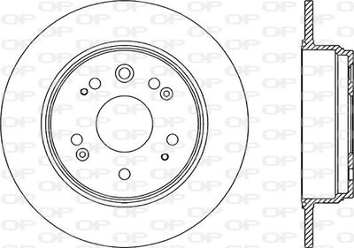 BDR217110 OPEN PARTS Тормозной диск