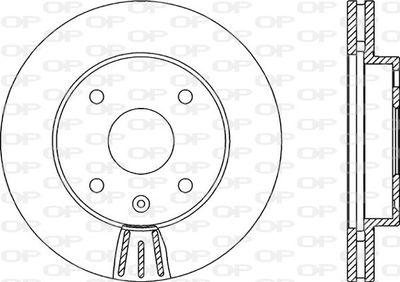 BDA214620 OPEN PARTS Тормозной диск