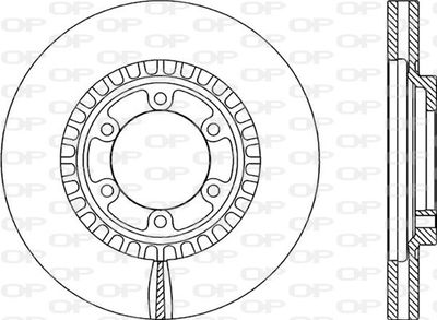 BDR208520 OPEN PARTS Тормозной диск