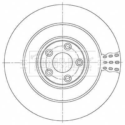 BBD6151S BORG & BECK Тормозной диск