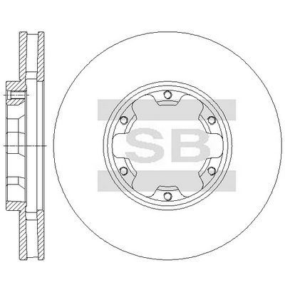 SD4233 Hi-Q Тормозной диск