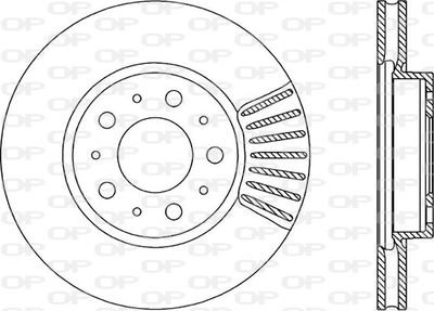 BDA161420 OPEN PARTS Тормозной диск