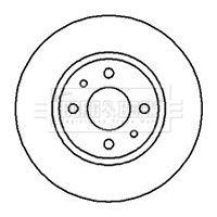 BBD4054 BORG & BECK Тормозной диск