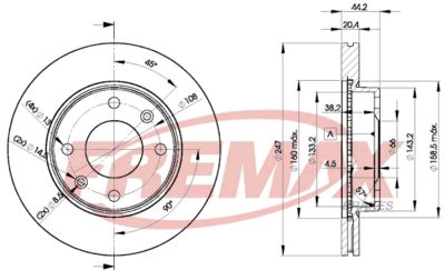 BD4690 FREMAX Тормозной диск