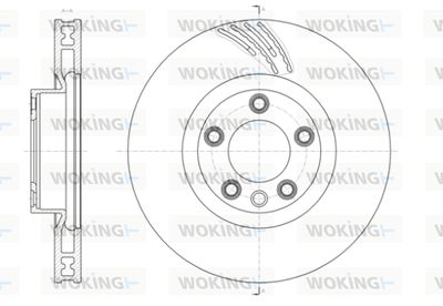 D6141910 WOKING Тормозной диск