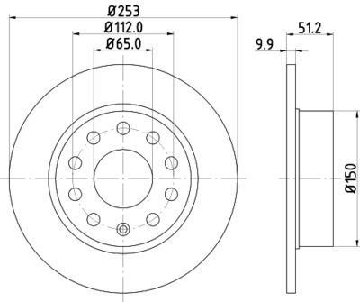 MDC1640C MINTEX Тормозной диск