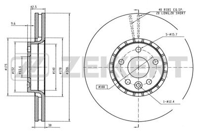 BS5832 ZEKKERT Тормозной диск