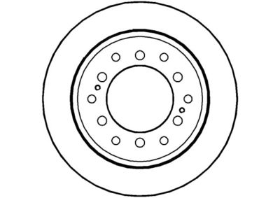 NBD1010 NATIONAL Тормозной диск