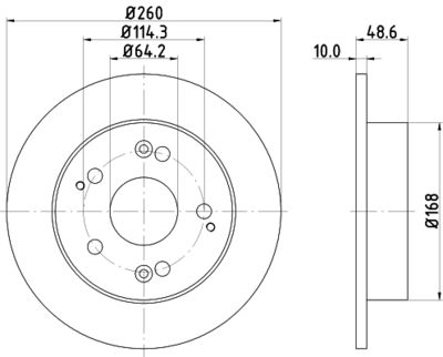 PCD14572 DON Тормозной диск