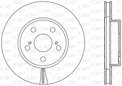 BDA246320 OPEN PARTS Тормозной диск