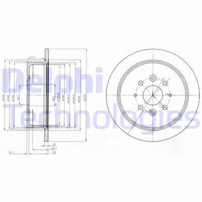 BG4018 DELPHI Тормозной диск