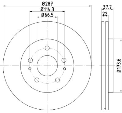 ND1063K NISSHINBO Тормозной диск