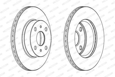 DDF407 FERODO Тормозной диск