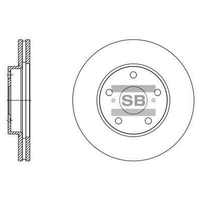 SD4078 Hi-Q Тормозной диск