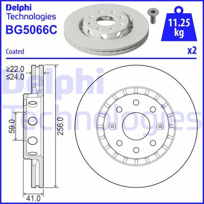BG5066C DELPHI Тормозной диск