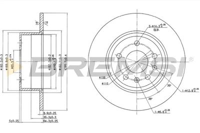 CD6811S BREMSI Тормозной диск