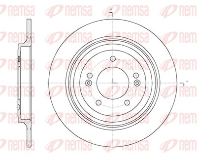 6178000 REMSA Тормозной диск