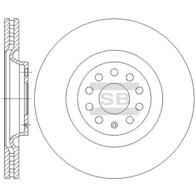 SD5701 Hi-Q Тормозной диск