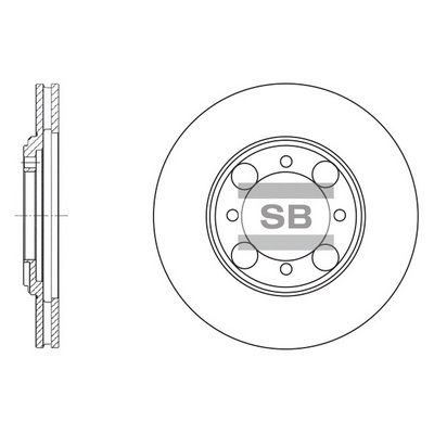 SD1014 Hi-Q Тормозной диск