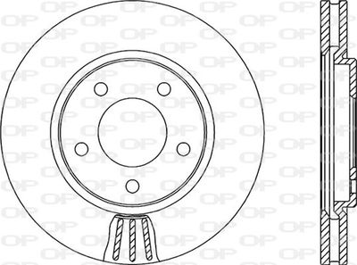 BDA213020 OPEN PARTS Тормозной диск