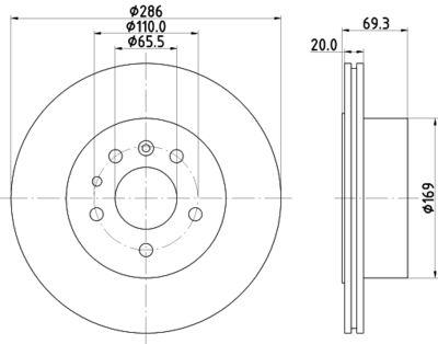 PCD21552 DON Тормозной диск