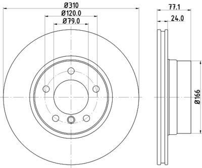 8DD355109901 HELLA Тормозной диск