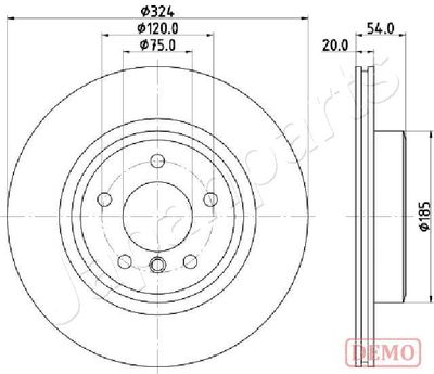 DP0133C JAPANPARTS Тормозной диск