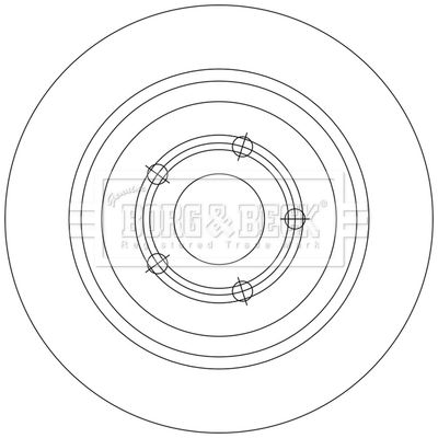 BBD5553 BORG & BECK Тормозной диск