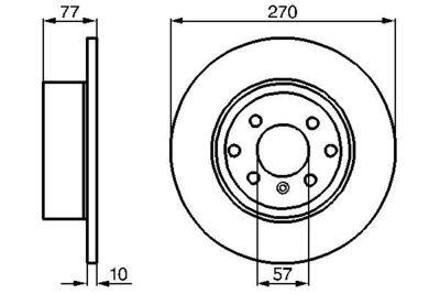 0986478504 BOSCH Тормозной диск