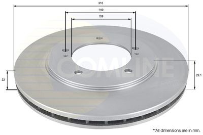 ADC0921V COMLINE Тормозной диск