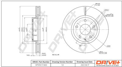 DP1010111600 Dr!ve+ Тормозной диск