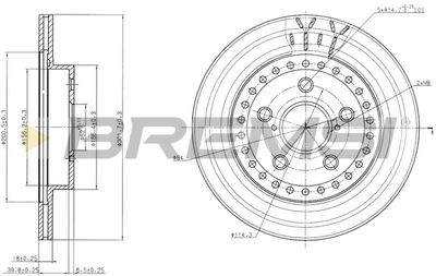 CD7009V BREMSI Тормозной диск