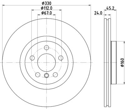 PCD23242 DON Тормозной диск