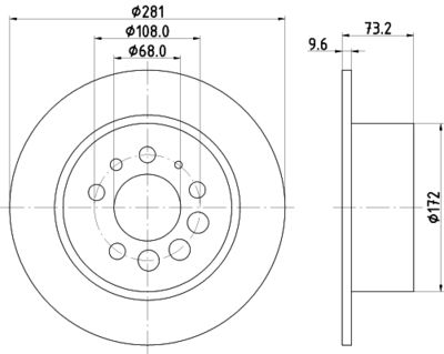 MDC21 MINTEX Тормозной диск