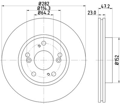 ND8032K NISSHINBO Тормозной диск