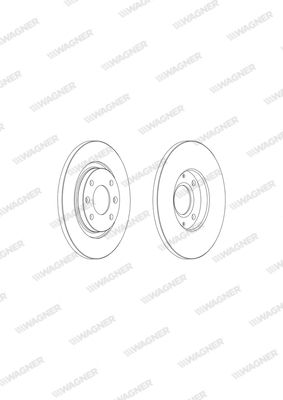 WGR10001 WAGNER Тормозной диск