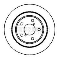 BBD5047 BORG & BECK Тормозной диск