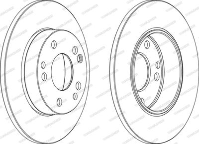 WGR00531 WAGNER Тормозной диск
