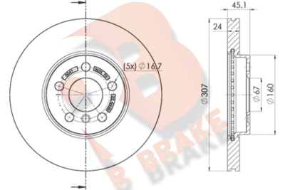 78RBD20041 R BRAKE Тормозной диск