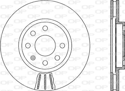 BDR188020 OPEN PARTS Тормозной диск