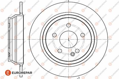 1642777280 EUROREPAR Тормозной диск