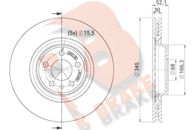 78RBD24150 R BRAKE Тормозной диск