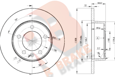 78RBD21410 R BRAKE Тормозной диск