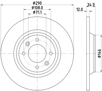 PCD14802 DON Тормозной диск