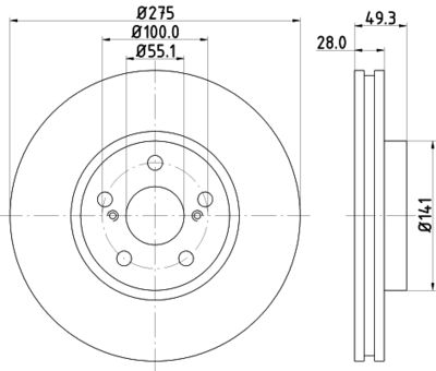 PCD14582 DON Тормозной диск